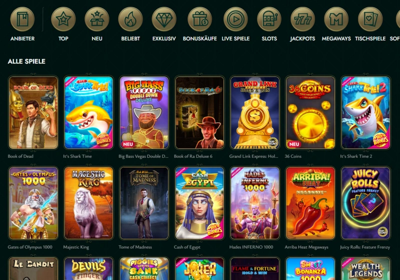 cashed games page